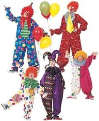 2623 6142 mccalls  CHILDREN'S 5 CLOWN COSTUMES PATTERN 6-8 or 2-4 or 5-6 choice new